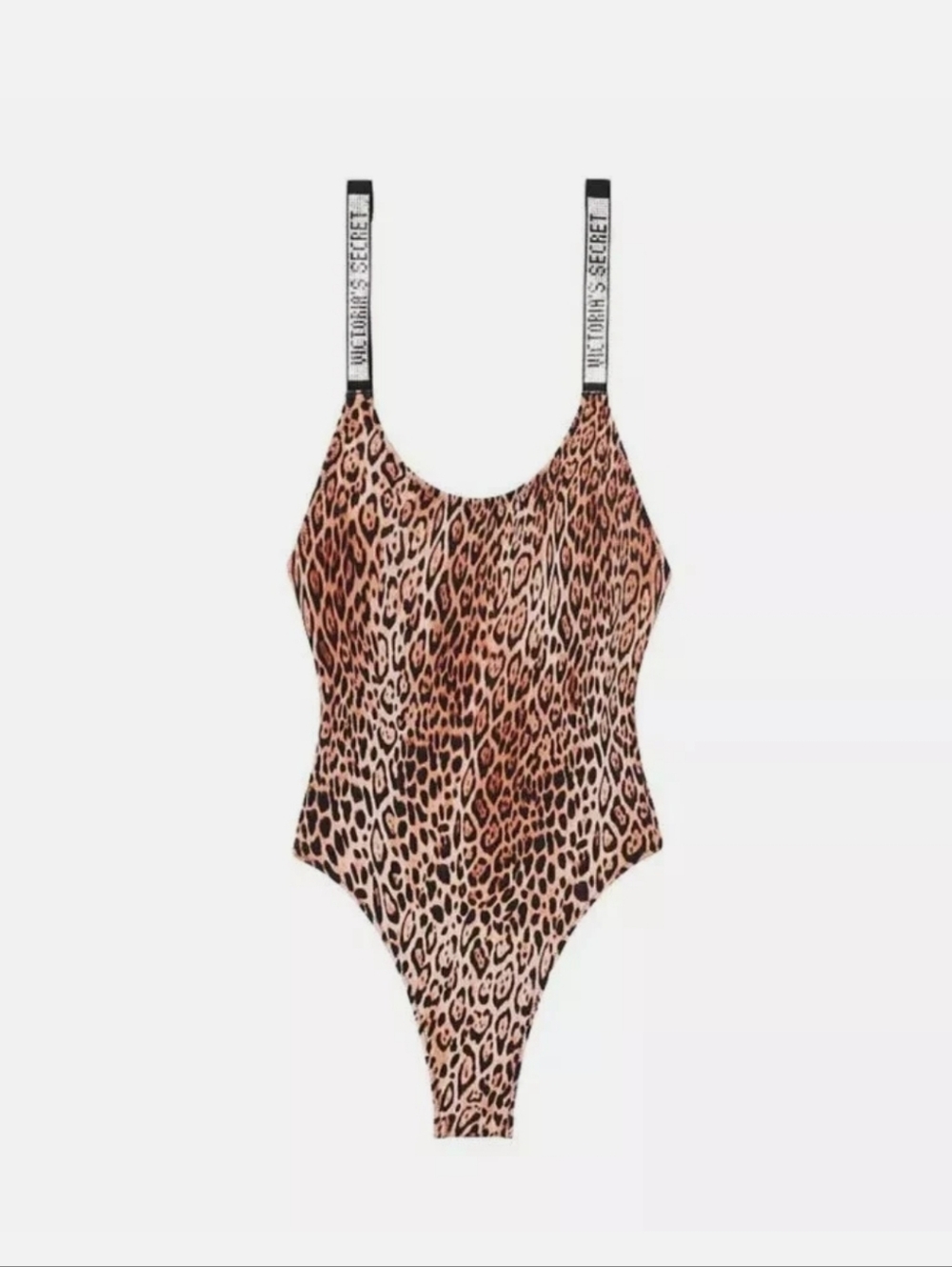 Victoria's Secret Swim Rhinestone Strap Vardia one piece leopard swimsuit. - Picture 3 of 8